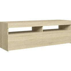 vidaXL Muebles Tv-Mueble de TV con luces LED 120x35x40 cm