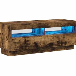 vidaXL Muebles Tv-Mueble de TV con luces LED 100x35x40 cm