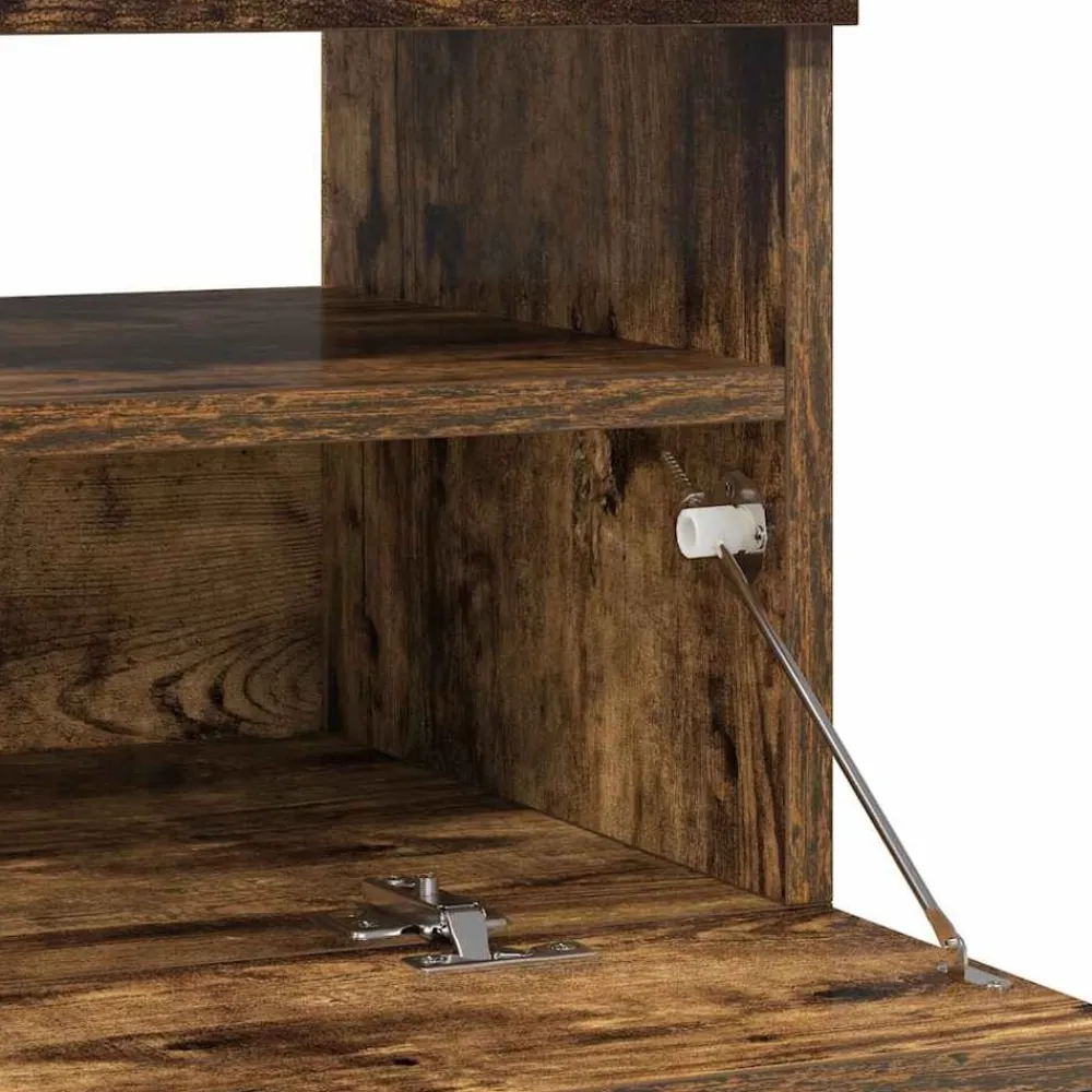 vidaXL Muebles Tv-Mueble de TV con luces LED 100x35x40 cm