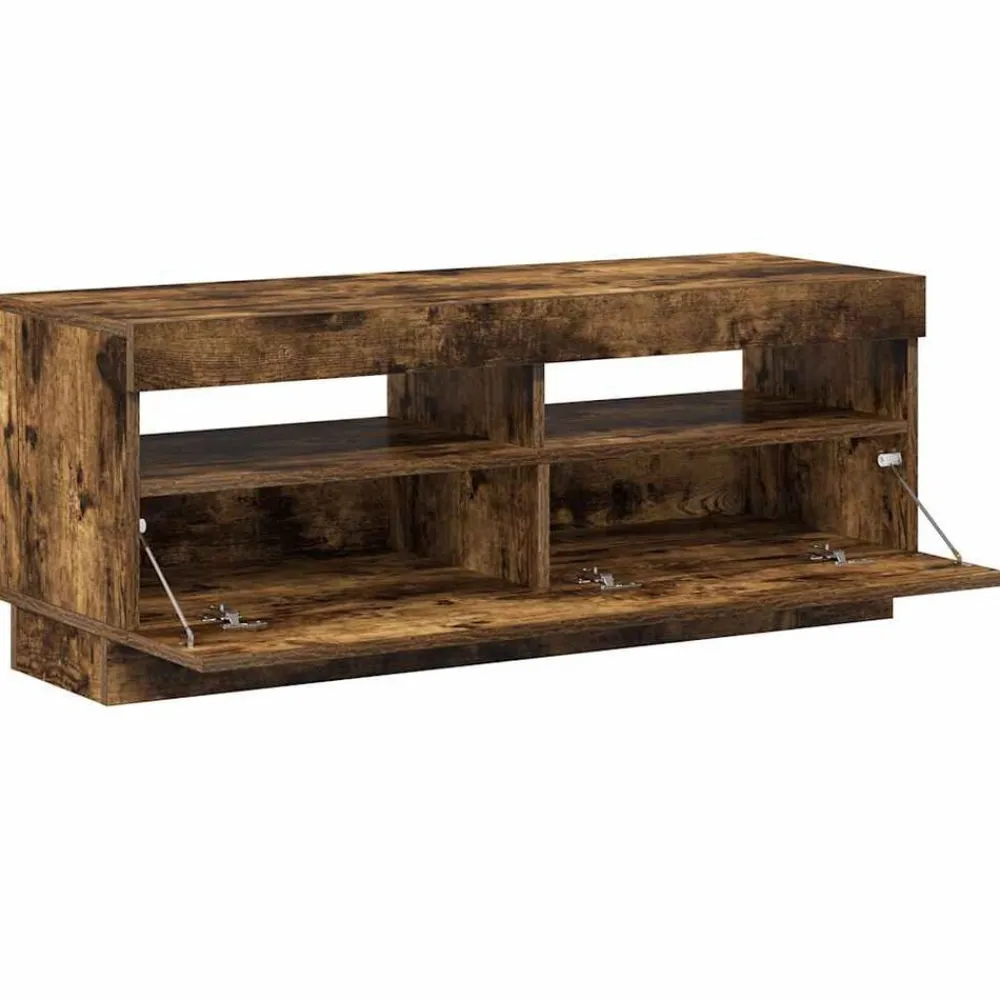 vidaXL Muebles Tv-Mueble de TV con luces LED 100x35x40 cm
