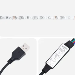 vidaXL Mueble de TV con luces LED Sonoma gris 100x41x50 cm Gris sonoma New