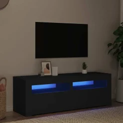 vidaXL Muebles Tv-Mueble de TV con luces LED 120x35x40 cm