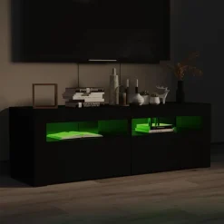 vidaXL Muebles Tv-Mueble de TV con luces LED 120x35x40 cm