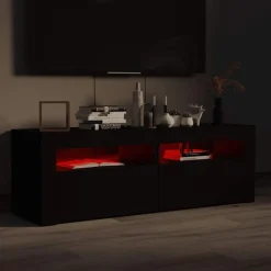 vidaXL Muebles Tv-Mueble de TV con luces LED 120x35x40 cm