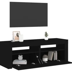 vidaXL Muebles Tv-Mueble de TV con luces LED 120x35x40 cm