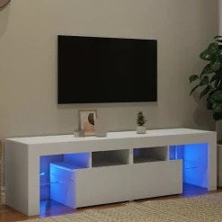 vidaXL Muebles Tv-Mueble de TV con luces LED 140x36,6x40 cm