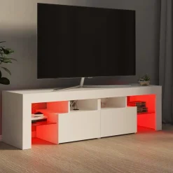 vidaXL Muebles Tv-Mueble de TV con luces LED 140x36,6x40 cm