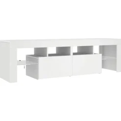 vidaXL Muebles Tv-Mueble de TV con luces LED 140x36,6x40 cm