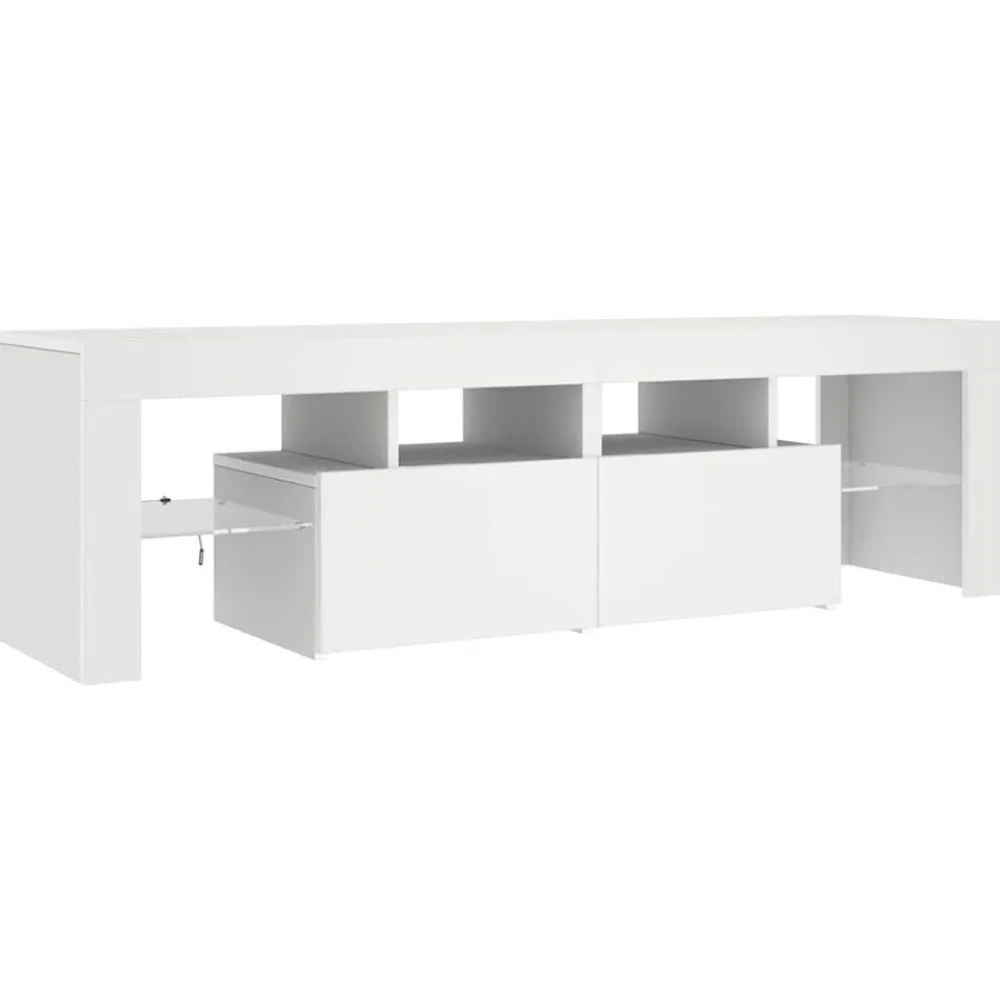 vidaXL Muebles Tv-Mueble de TV con luces LED 140x36,6x40 cm