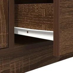 vidaXL Mueble de TV con luces LED roble marrón 100x41x50 cm Marrón roble Sale