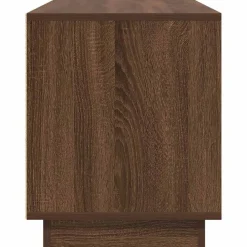 vidaXL Mueble de TV con luces LED roble marrón 100x41x50 cm Marrón roble Sale