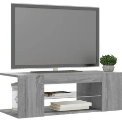 vidaXL Muebles Tv-Mueble de TV con luces LED 90x39x30 cm