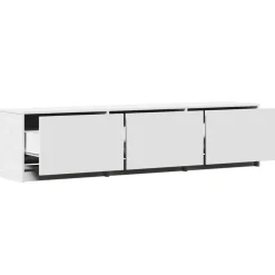 vidaXL Muebles Tv-Mueble de TV con LED 165 x 34 x 40 cm Madera de ingeniería