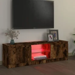 vidaXL Muebles Tv-Mueble de TV con luces LED 120x30x36 cm