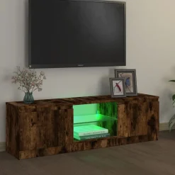 vidaXL Muebles Tv-Mueble de TV con luces LED 120x30x36 cm