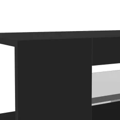vidaXL Mueble de TV con luces LED 90x39x30 cm Negro Clearance