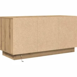 vidaXL Mueble de TV con luces LED roble artesanal 100x41x50 cm Roble artisan