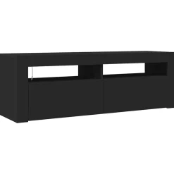 vidaXL Muebles Tv-Mueble de TV con luces LED 120x35x40 cm