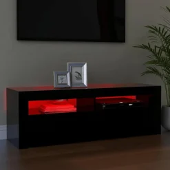 vidaXL Muebles Tv-Mueble de TV con luces LED 120x35x40 cm