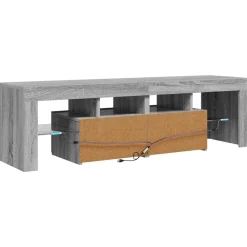 vidaXL Muebles Tv-Mueble de TV con luces LED 140x36,5x40 cm