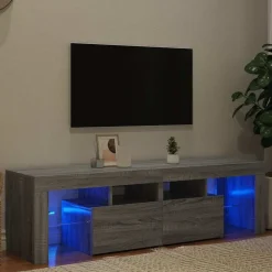 vidaXL Muebles Tv-Mueble de TV con luces LED 140x36,5x40 cm