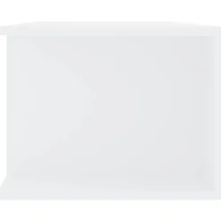 vidaXL Mueble de TV con luces LED 135x39x30 cm Blanco Hot