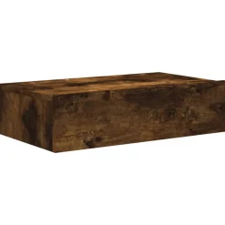 vidaXL Mueble de TV con luces LED 60x35x15,5 cm Roble ahumado Best