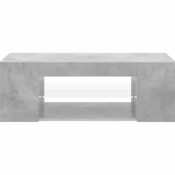 vidaXL Mueble de TV con luces LED gris hormigón 90x39x30 cm Gris hormigón Sale