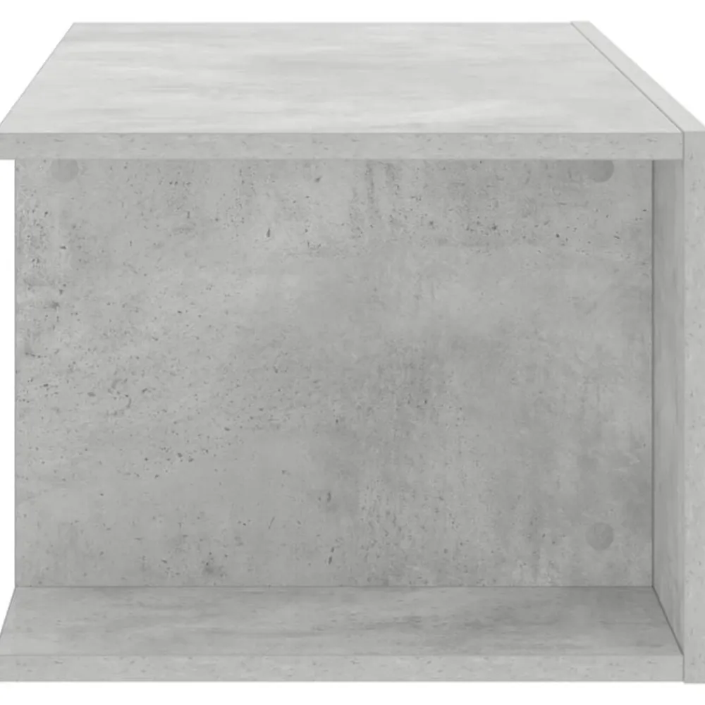 vidaXL Mueble de TV con luces LED gris hormigón 90x39x30 cm Gris hormigón Sale