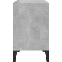vidaXL Muebles Tv-Mueble de TV con patas metal gris hormigón 69,5x30x50 cm