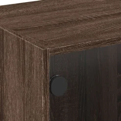 vidaXL Mueble de TV con puertas de vidrio marrón roble 102x37x42 cm Marr&oacute;n roble Hot