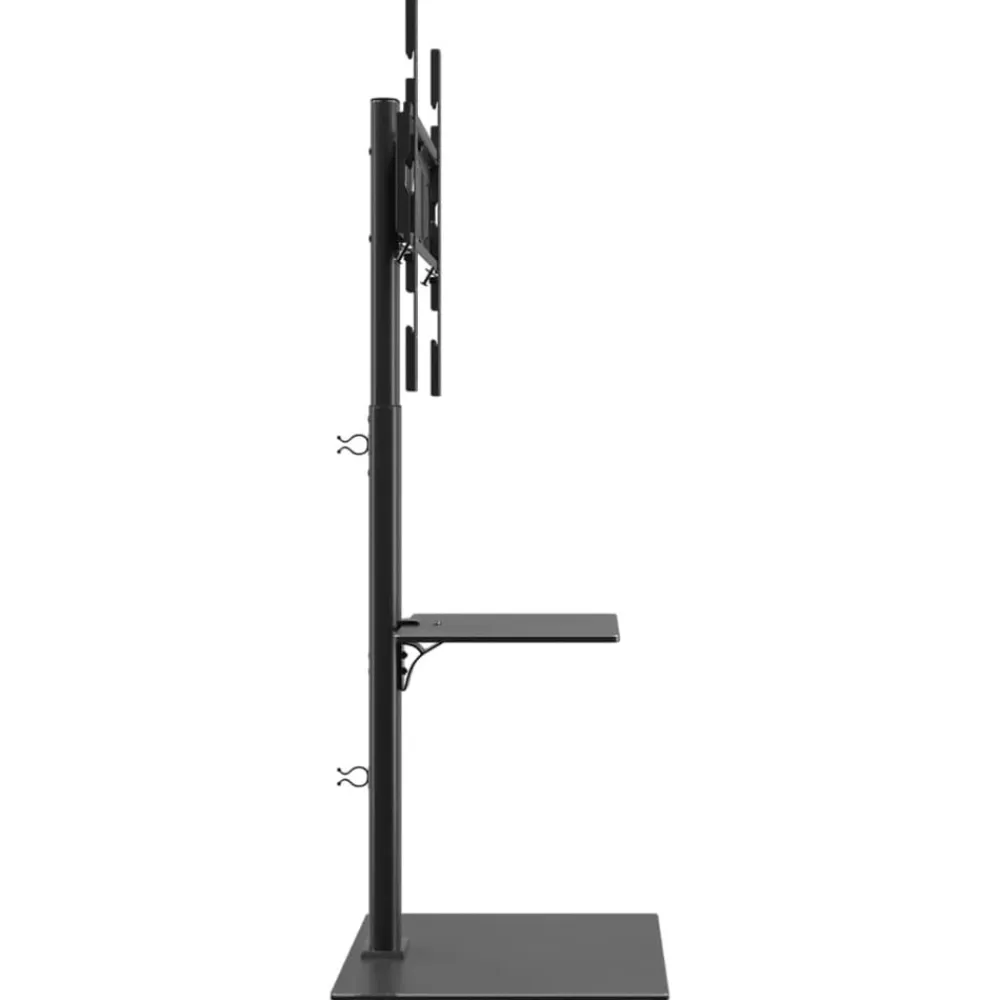 vidaXL Mueble de TV de esquina 2 niveles para 32-65 pulgadas negro Best