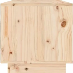 vidaXL Muebles Tv-Mueble de TV de madera maciza de pino 60x35x35 cm