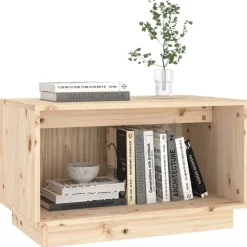 vidaXL Muebles Tv-Mueble de TV de madera maciza de pino 60x35x35 cm