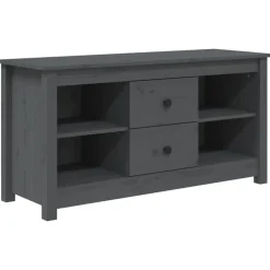 vidaXL Muebles Tv-Mueble de TV de madera maciza de pino 103x36,5x52 cm