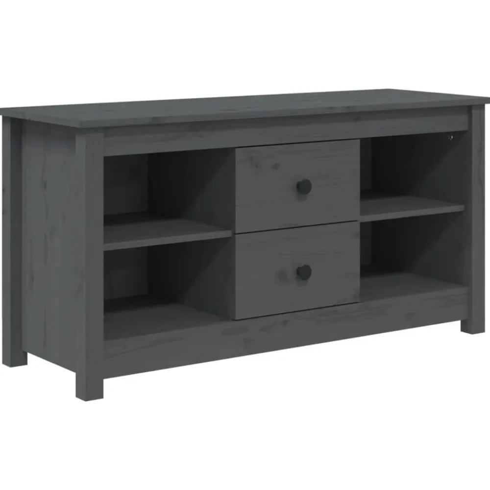 vidaXL Muebles Tv-Mueble de TV de madera maciza de pino 103x36,5x52 cm