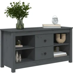 vidaXL Muebles Tv-Mueble de TV de madera maciza de pino 103x36,5x52 cm