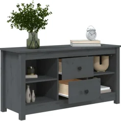 vidaXL Muebles Tv-Mueble de TV de madera maciza de pino 103x36,5x52 cm