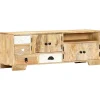 vidaXL Muebles Tv-Mueble de TV de madera maciza de mango 120x30x40 cm