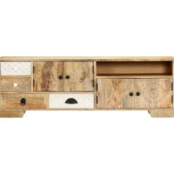 vidaXL Muebles Tv-Mueble de TV de madera maciza de mango 120x30x40 cm