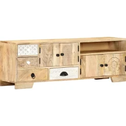 vidaXL Muebles Tv-Mueble de TV de madera maciza de mango 120x30x40 cm