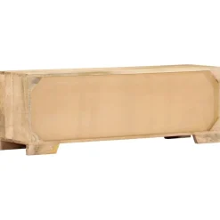 vidaXL Muebles Tv-Mueble de TV de madera maciza de mango 120x30x40 cm