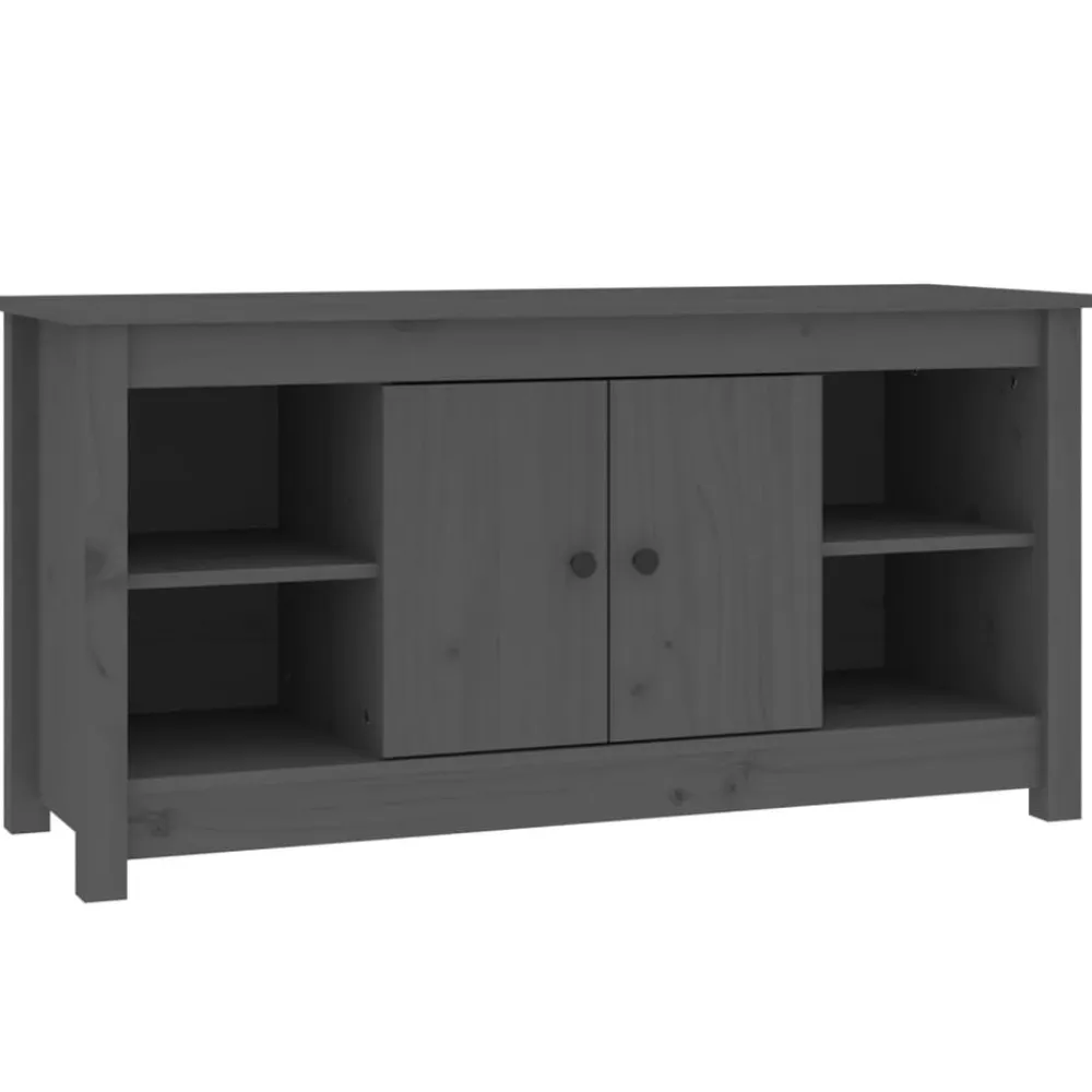 vidaXL Muebles Tv-Mueble de TV de madera maciza de pino 103x36,5x52 cm