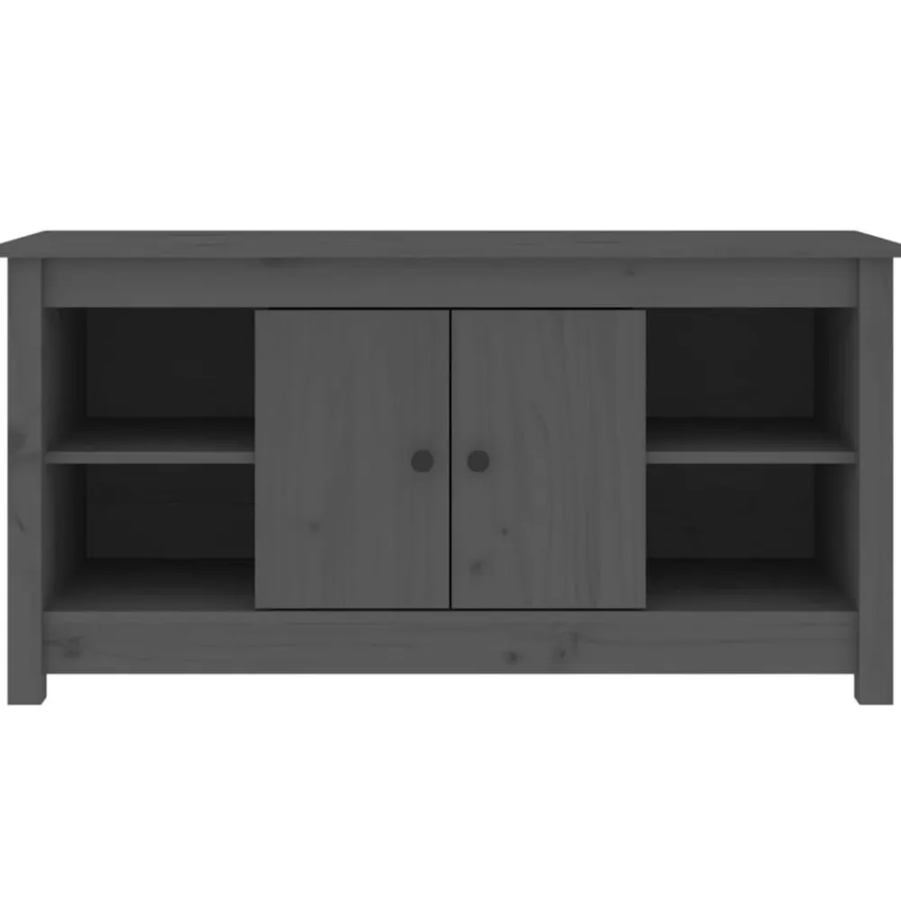 vidaXL Muebles Tv-Mueble de TV de madera maciza de pino 103x36,5x52 cm