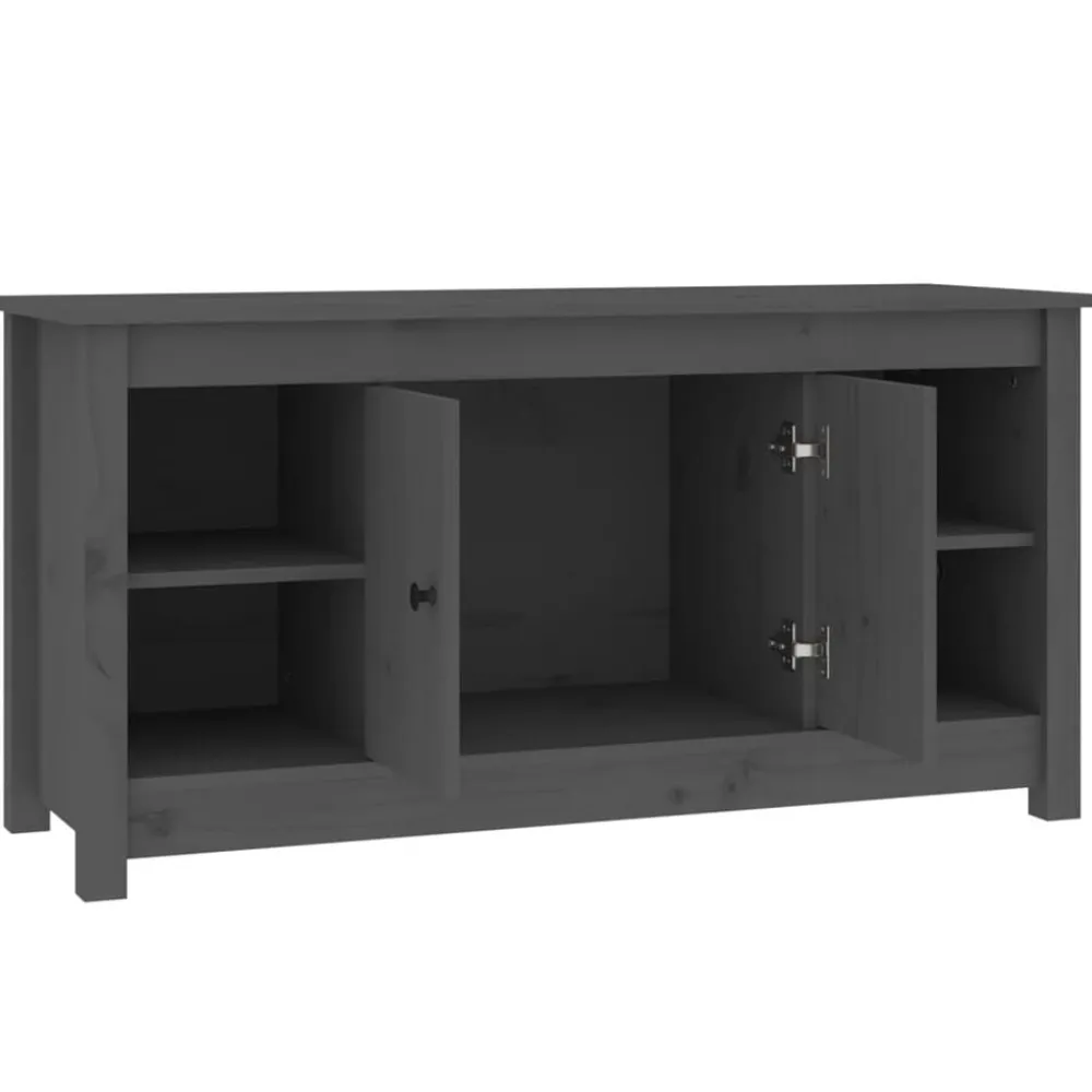 vidaXL Muebles Tv-Mueble de TV de madera maciza de pino 103x36,5x52 cm