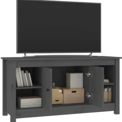 vidaXL Muebles Tv-Mueble de TV de madera maciza de pino 103x36,5x52 cm