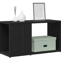 vidaXL Estanterías-Mueble de TV de madera de 60x24x32 cm