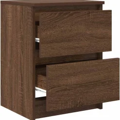 vidaXL Muebles Tv-Mueble de TV de madera de roble marrón 40x35x54 cm