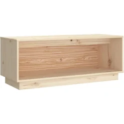 vidaXL Muebles Tv-Mueble de TV de madera maciza de pino 90x35x35 cm