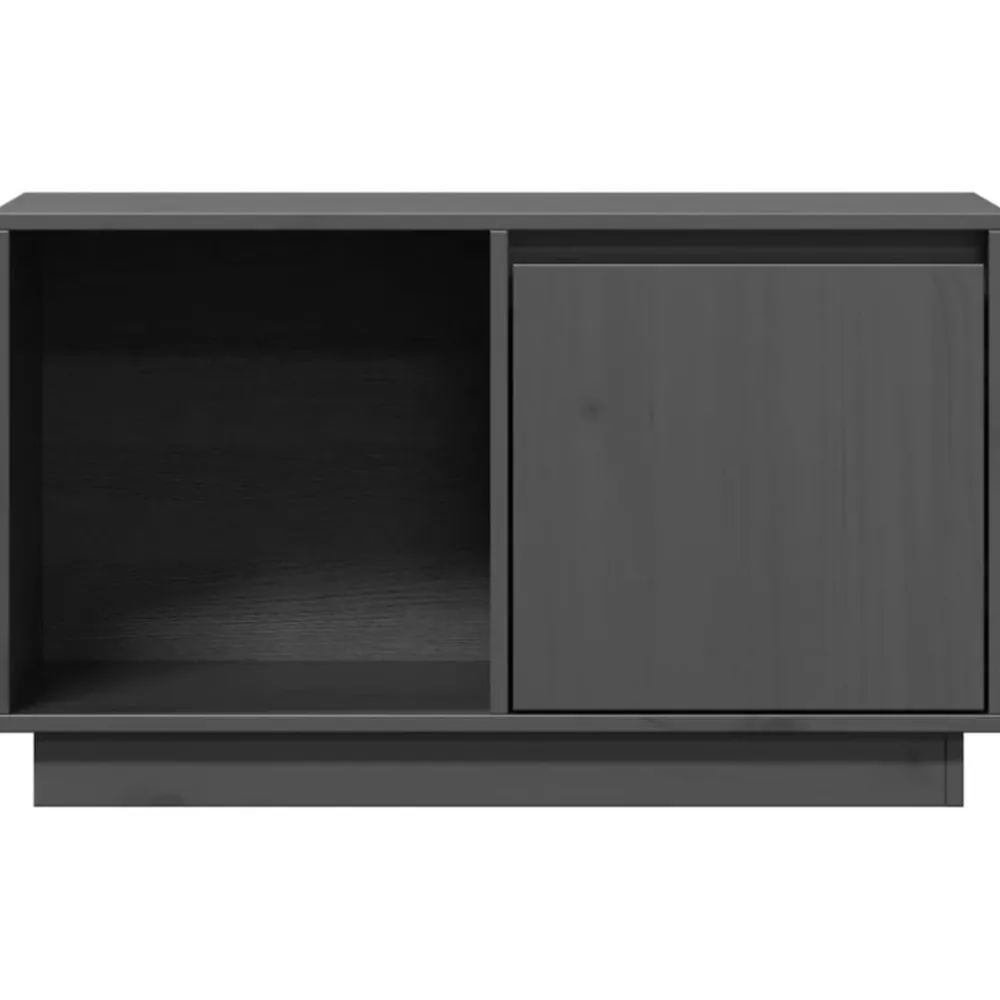 vidaXL Muebles Tv-Mueble de TV de madera maciza de pino 74x35x44 cm